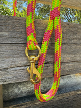 Load image into Gallery viewer, Pink - Yellow - Lime Lead Rope
